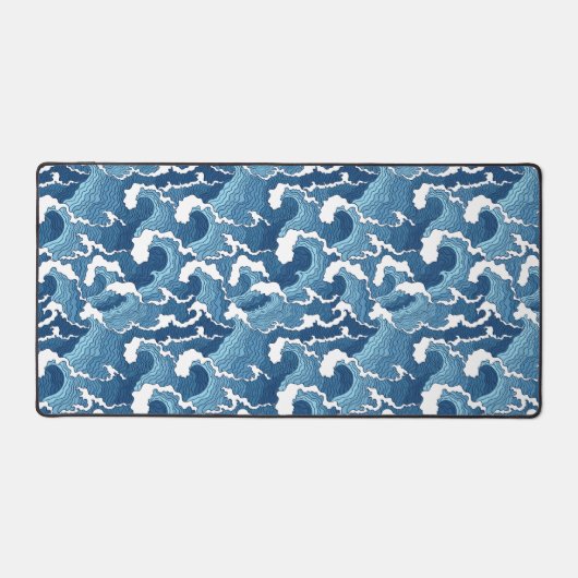 Abstracte golven bureaumat (Voorkant)