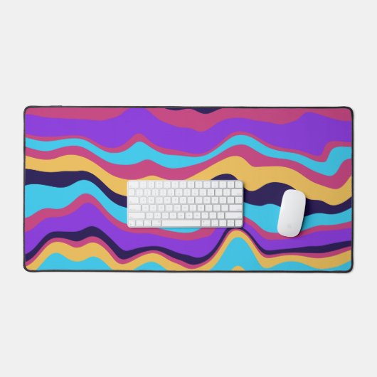 Abstracte golven bureaumat (Keyboard & Muis)