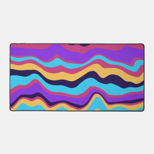 Abstracte golven bureaumat (Voorkant)