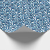 Abstracte golven cadeaupapier (Hoek)