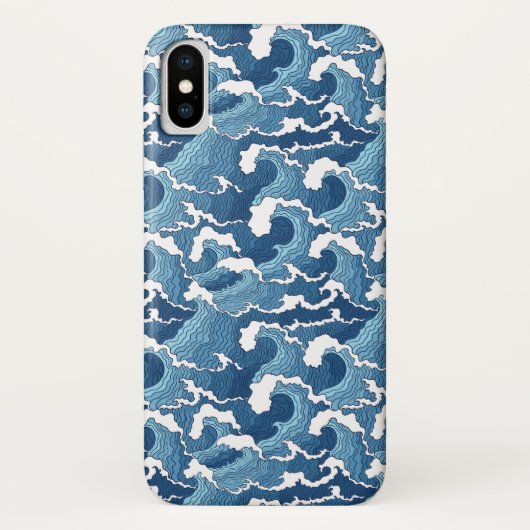 Abstracte golven Case-Mate iPhone case (Achterkant)