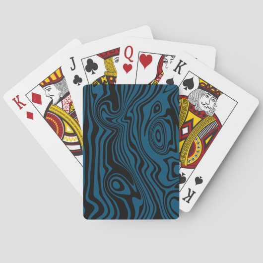 Abstracte golven die kaarten spelen - Uw kleuren (Achterkant)