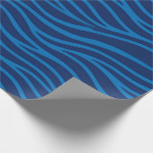 Abstracte golven en waterstroming cadeaupapier (Hoek)