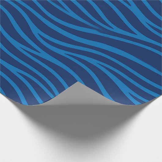 Abstracte golven en waterstroming cadeaupapier (Hoek)