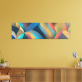 Abstracte golven en wervelingen 29 canvas afdruk (Insitu (Woonkamer))