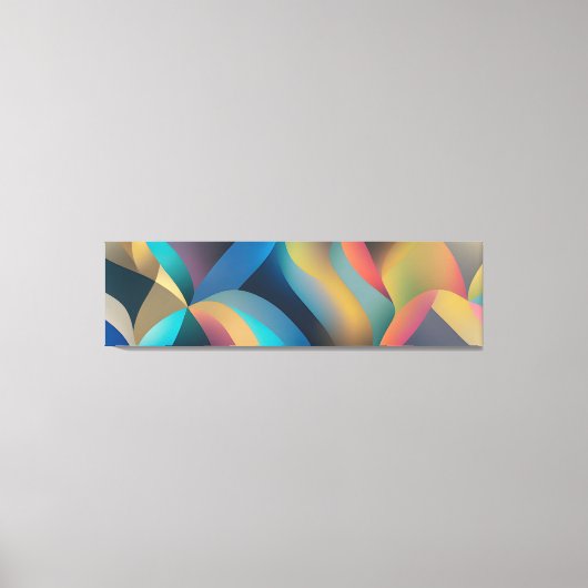 Abstracte golven en wervelingen 29 canvas afdruk (Voorkant)