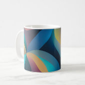 Abstracte golven en wervelingen 29 koffiemok (Voorkant links)