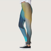 Abstracte golven en wervelingen 29 leggings (Links)