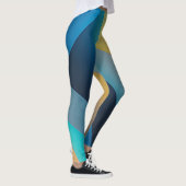 Abstracte golven en wervelingen 29 leggings (Rechts)