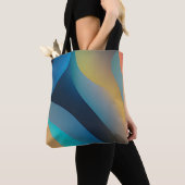 Abstracte golven en wervelingen 29 tote bag (Dichtbij)