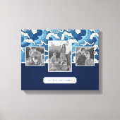 Abstracte golven | Familie Foto's en tekst| Monogr Canvas Afdruk (Voorkant)