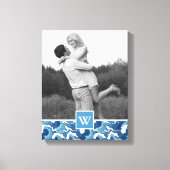 Abstracte golven | Foto met Monogram | Monogram Canvas Afdruk (Voorkant)