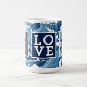 Abstracte golven | HOUD met foto's Koffiemok (Center)