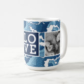 Abstracte golven | HOUD met foto's Koffiemok (Voorkant rechts)