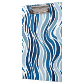 Abstracte golven in blauw klembord (Links)
