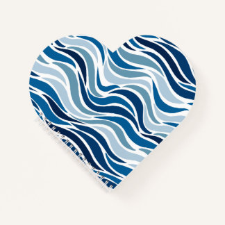 Abstracte golven in blauw  notitieboek