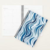 Abstracte golven in blauw planner (Display)