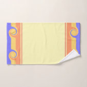 Abstracte golven in pastelkleuren bad handdoek (Handdoek)