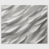 Abstracte golven in witte tinten cadeaupapier (Vlak)