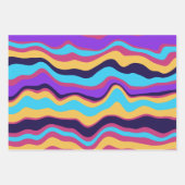 Abstracte golven inpakpapier vel (Voorkant 3)