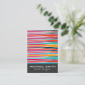 Abstracte golven Interieur Designer Visitekaartje (Staand voorkant)