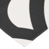 Abstracte golven, kerken, zwarte en witte lijnen tafelkleed (Gekanteld)