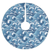 Abstracte golven kerstboom rok (Voorkant)