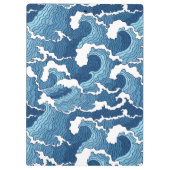 Abstracte golven klembord (Achterkant)