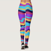 Abstracte golven leggings (Achterkant)