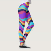 Abstracte golven leggings (Rechts)