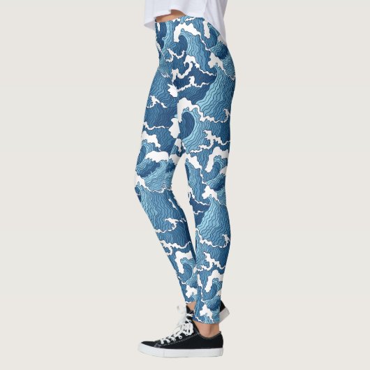 Abstracte golven leggings (Links)