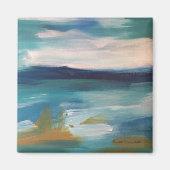 Abstracte golven - magneet (Voorkant)