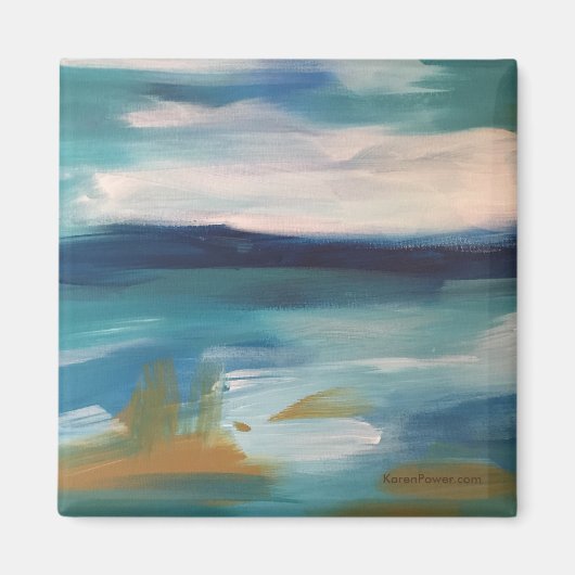 Abstracte golven - magneet (Voorkant)