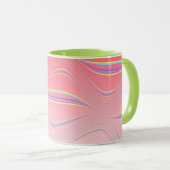 Abstracte golven mok (Voorkant rechts)