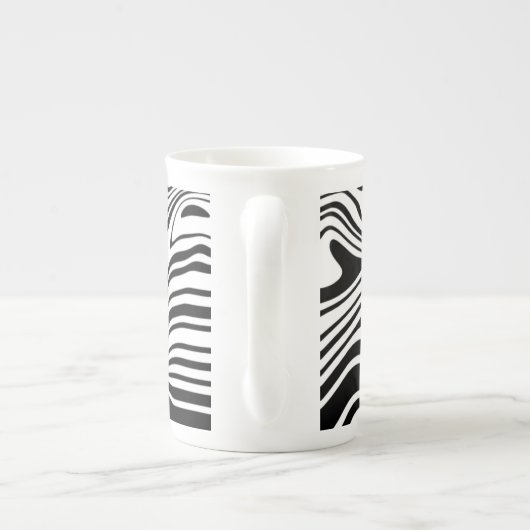 Abstracte golven Mok - Aangepaste kleuren (Achterkant)