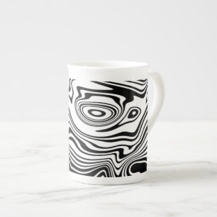 Abstracte golven Mok - Aangepaste kleuren