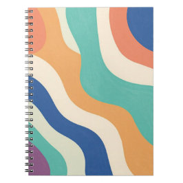 Abstracte golven notitieboek