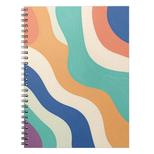 Abstracte golven notitieboek (Voorkant)