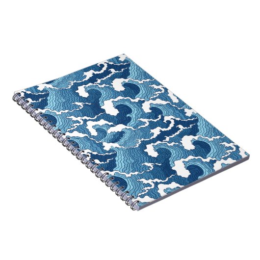 Abstracte golven notitieboek (Rechterzijde)