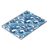 Abstracte golven notitieboek (Linkerzijde)