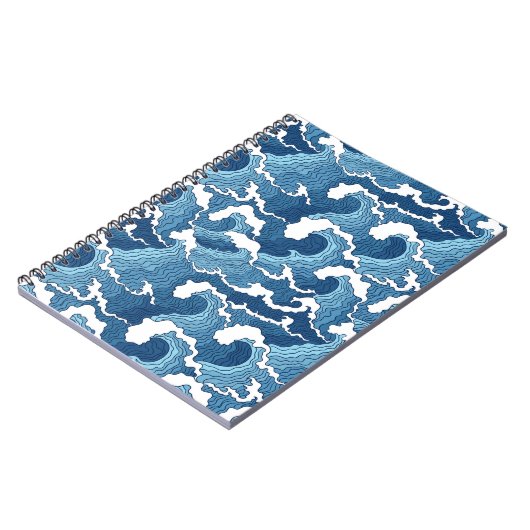 Abstracte golven notitieboek (Linkerzijde)