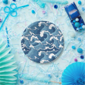 Abstracte golven papieren bordje (Feest)