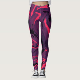Abstracte golven Patroon Leggings