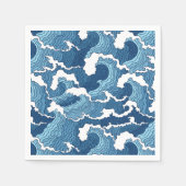 Abstracte golven servet (Voorkant)