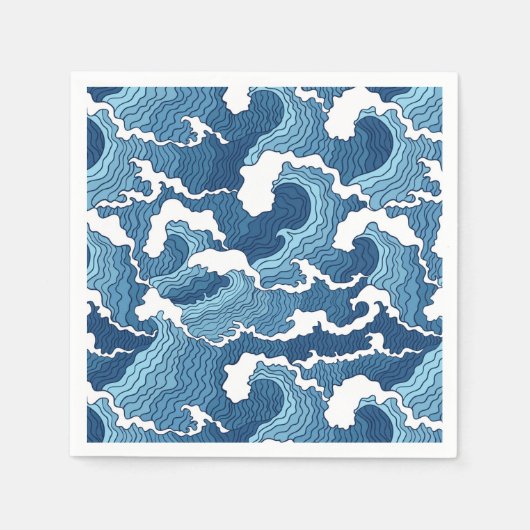 Abstracte golven servet (Voorkant)