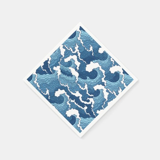 Abstracte golven servet (Hoek)