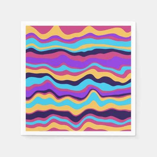 Abstracte golven servet (Voorkant)