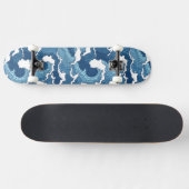 Abstracte golven skateboard (Horizontaal)