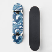 Abstracte golven skateboard (Voorkant)