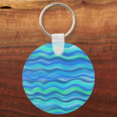 Abstracte golven sleutelhanger (Voorkant)
